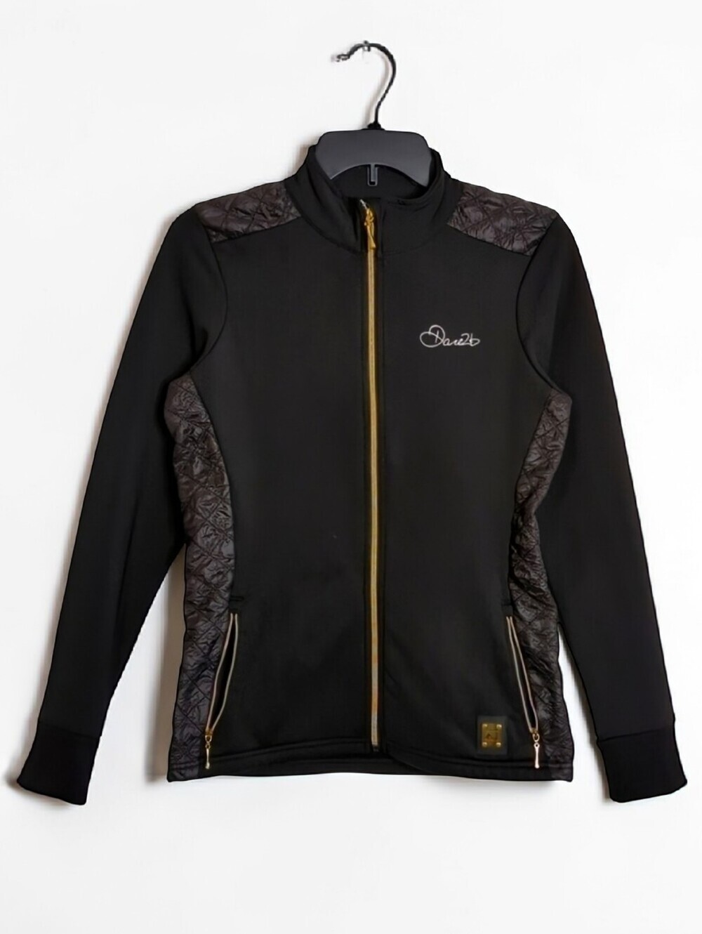 DARE 2b Entwine Core Stretch Black Full Zip Track Jacket Size 8